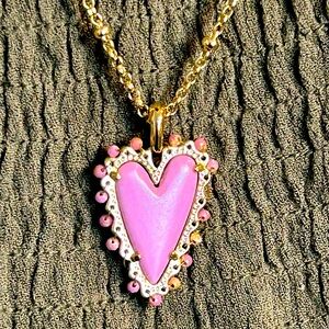 Kate Spade Pink Heart Necklace
